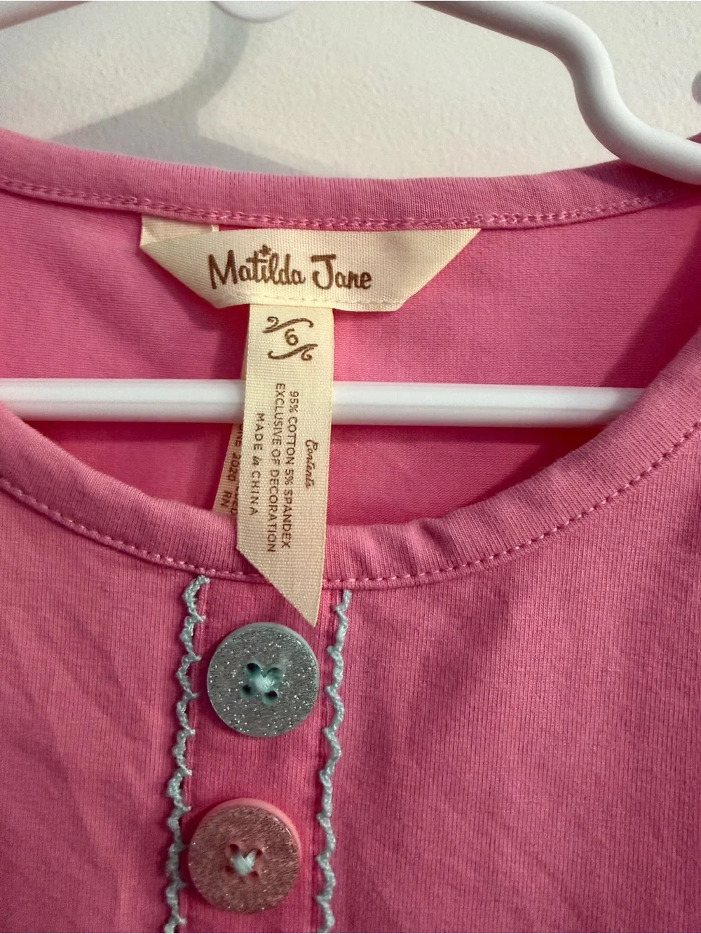 Matilda Jane Pink Ruffle-Sleeve Girls' Top